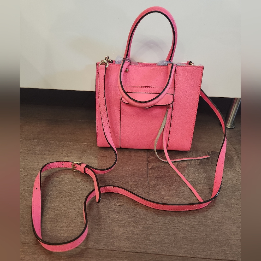 Rebecca Minkoff Small leather Crossbody in Hot Pink